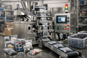 máquina de empacotar peças