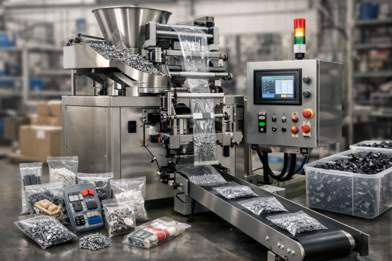 máquina de empacotar peças