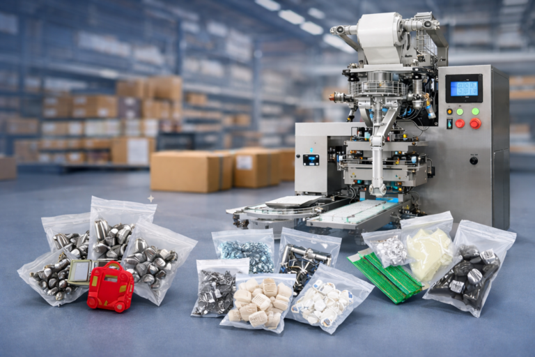 máquina de empacotar peças